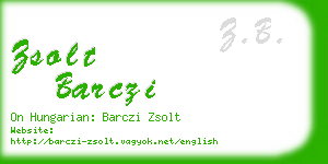zsolt barczi business card